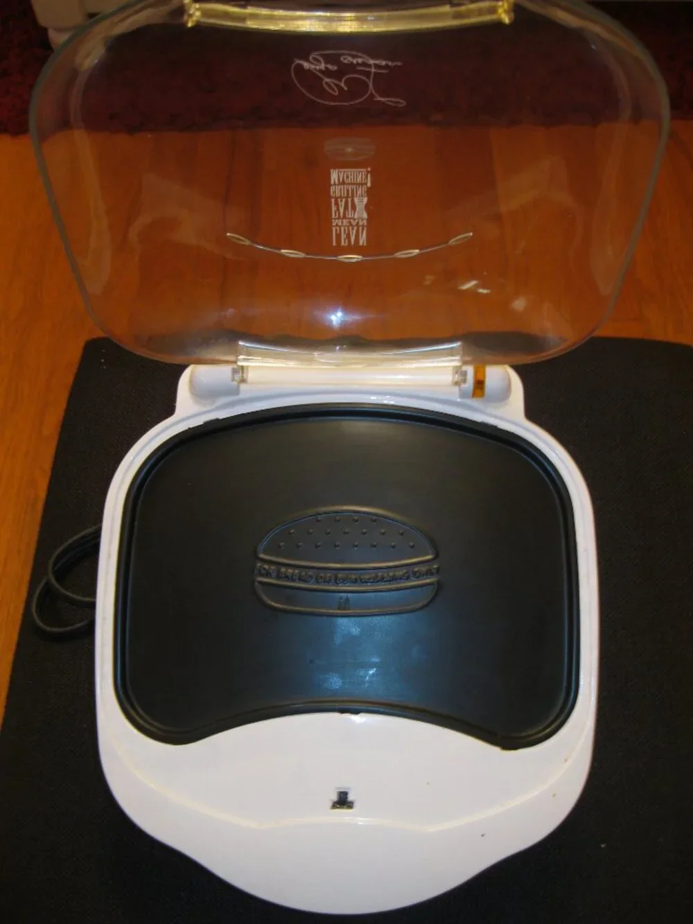 George Foreman Champ Size Grill With Bun Warmer White GR10ABW